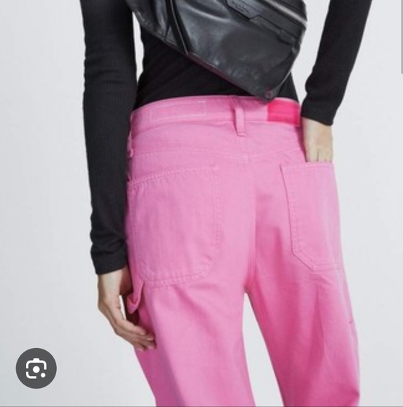 Rag & Bone Sid Carpenter Jean's in Bright Pink 28, NWT - Picture 6 of 13